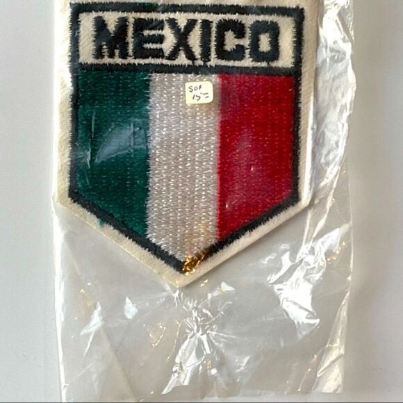 Vintage MEXICO Embroidered Flag Sew On Patch NOS - Picture 7 of 11